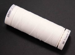 Extra elastic polyester thread - off white - length 130 m
