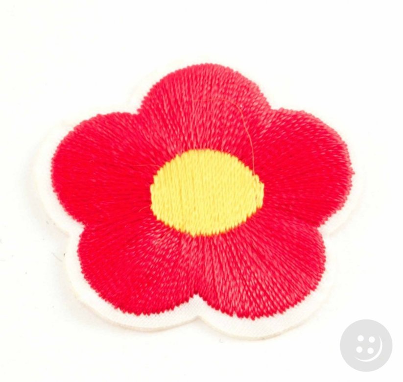 Nažehlovací záplata - Flower- rozměr 3 cm x 3 cm