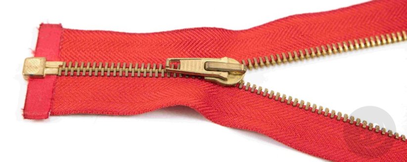 Dělitelný kovový mosazný zip č.5 více barev - délka (30 - 85 cm)
