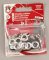 Metal eyelets 20 pcs - diameter 1,3 cm - silver