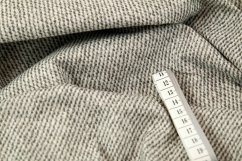 Cotton canvas - gray tweed - width 140 cm