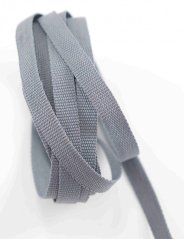 Coat hanging ribbon - gray - width 0.6 cm