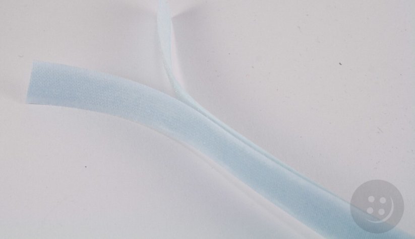 Klettband zum Annähen - hellblau - Breite 2 cm