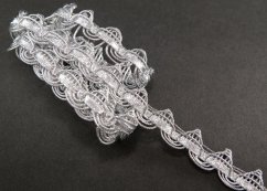 Leon braid - silver - width 2 cm