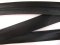 Satin bias binding - black - width 2,5 cm