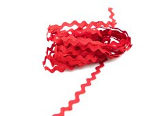 Textilná hadovka - červená - šírka 0,5 cm