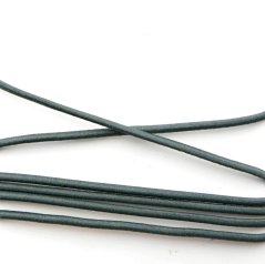 Pruženka na opasok guľatá - sivá - priemer 0,3 cm