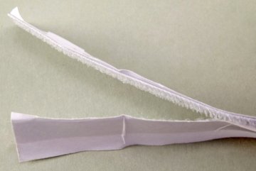 Klettverschlussband selbstklebend - Farbe - Weiß
