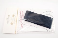 Vkládací podprsenkový prodlužovač obvodu - černá - délka 11,5 cm - rozteč háčků 1,2 cm