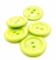 Hole maxi button - pea green - diameter 3.8 cm