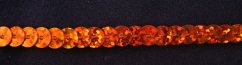 Pailletten - Meterware - orange - Breite 0,5 cm