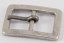 Metal belt buckle - antique metal, antique silver - pulling hole width  1,5 cm