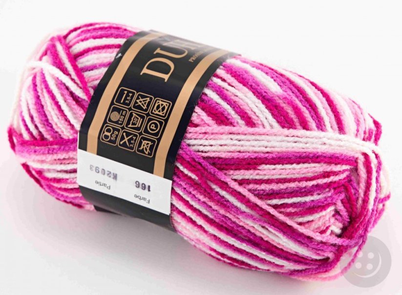 Yarn Duha - pink white 166