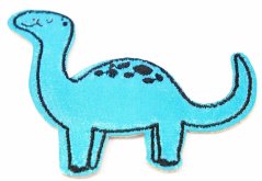 Nažehľovacia záplata - Brontosaurus - zelená, modrá, svetlo zelená - rozmer 6,5 cm x 8 cm