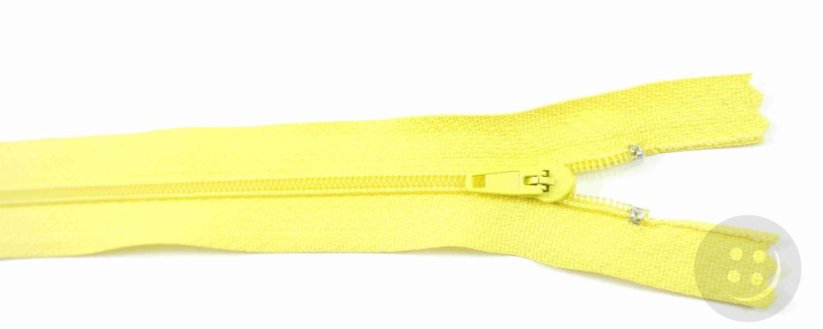 Nedělitelný jemný plastový spirálový zip (velikost číslo 3) různé barvy - délka 12 cm - 60 cm