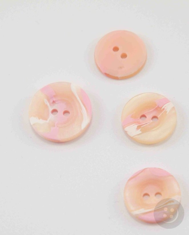 Hole button - pink highlight - diameter 1.5