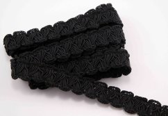 Galloon trim - black - width 1.4 cm