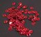 Sew-on sequins 0.6 cm - approx. 3 g - red
