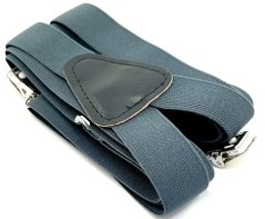 Herren Hosenträger - dunkel grau - Breite 2,5 cm