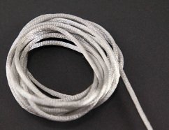 Satinschnur - hellgrau - Durchmesser 0,2 cm