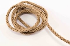 Baumwoll-Schnur für Klamotten - Beige - Durchmesser 0,5 cm