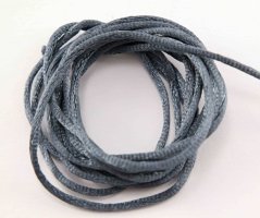Satinschnur - grau - Durchmesser 0,2 cm