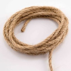 Jutový špagát - tmavá režná - priemer 0,3 cm - balenie 20 m