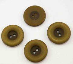 Hole button - brown metallic - diameter 2.3 cm