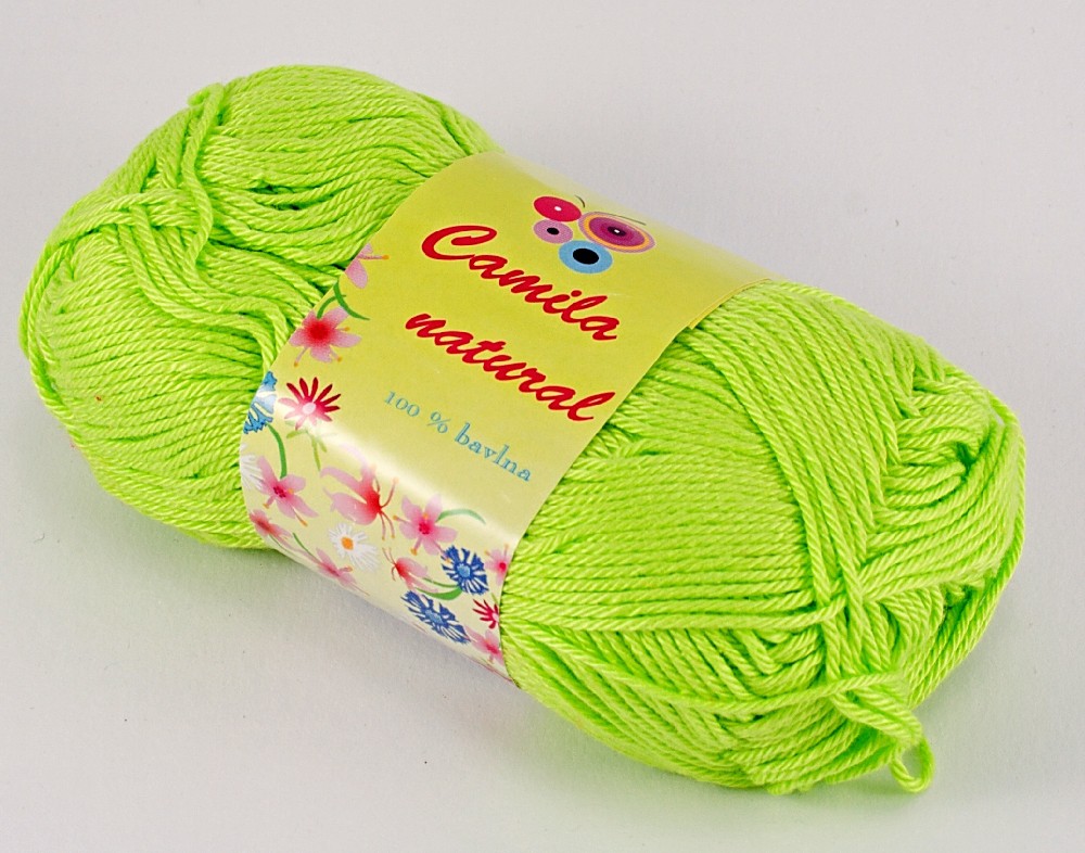 Bavlněná příze Camila Natural - Váha - 50 gramů