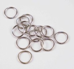 Metallring - silber - Durchzug 0,9 cm