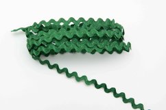 Textilní hadovka - středně zelená - šíře 0,6 cm