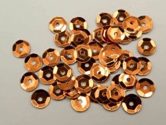 Sew-on sequins - copper - diameter 0,6 cm