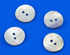 Pearl oyster shell button - diameter 1.5 cm