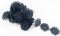 Vzdušná krajka kytička - tmavě modrá - šířka 2,5 cm