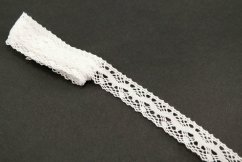 Häkelband - Baumwolle - weiß - Breite 2,3 cm