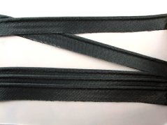 Paspalband - Satin - grau - Breite 1,4 cm