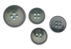 Khaki suit button – glossy marbled centre