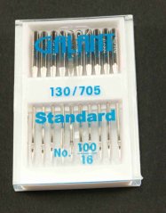 Nadeln für die Nähmaschinen - Standard - 10 St.  - Größe 100/16
