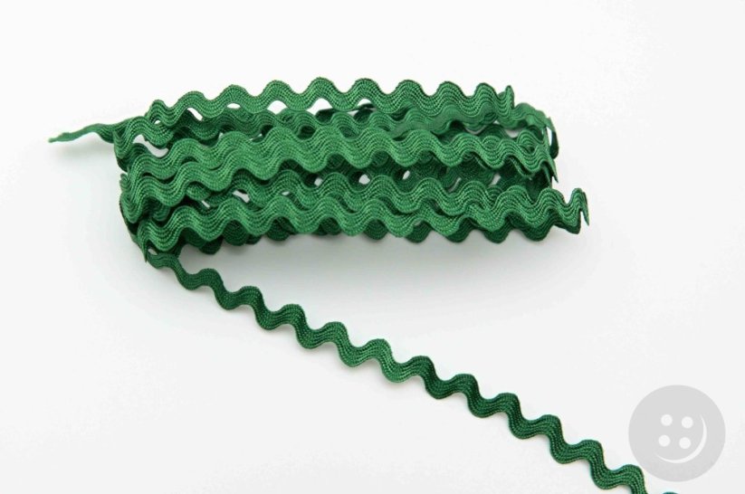 Textilná hadovka - stredne zelená - šírka 0,6 cm