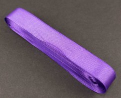Luxusní saténová rypsová stuha - šíře 2 cm - fialová