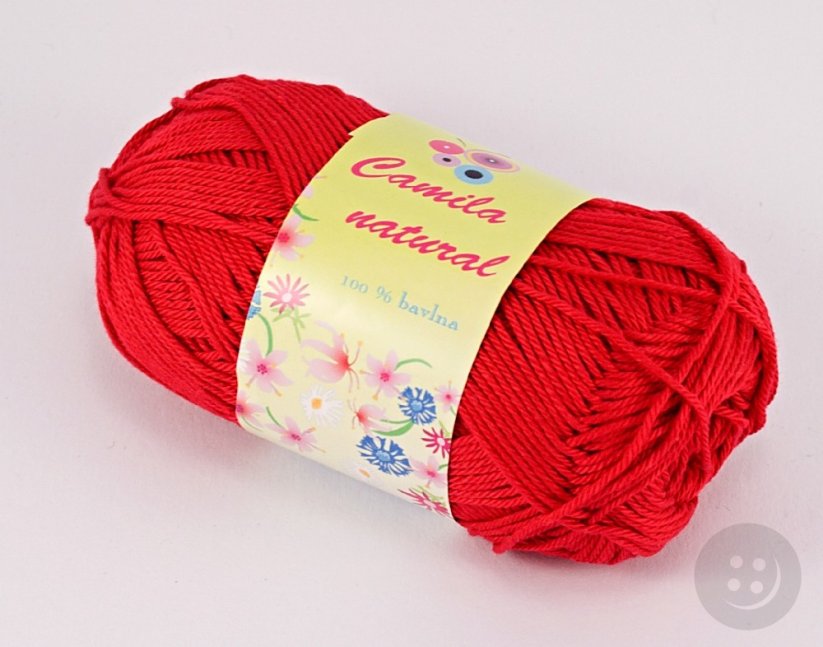 Yarn Camila natural -  red- color number 19