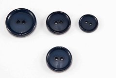 Buttonhole button - Dark blue - diameter 2,2 cm