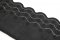 Bavlnená madeirová čipka - čierna - šírka 14 cm