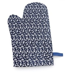 Topflappen mit Teflon und Magnet - Blaudruck - 1 Paar