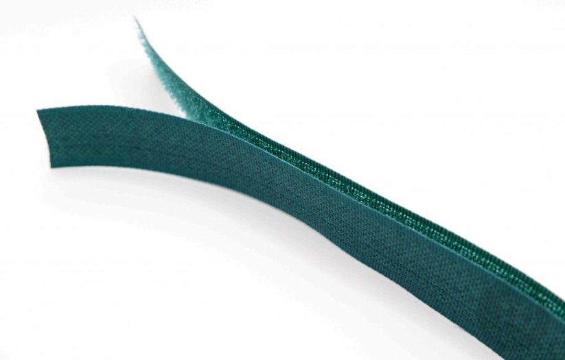 Našívací suchý zip -  tmavá zelená - šířka 2 cm