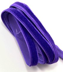 Sametová stuha - fialová - šířka 1 cm