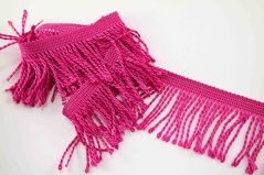 Fringe - dark pink - width 6 cm