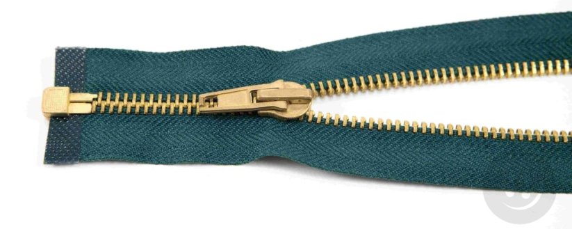 Dělitelný kovový mosazný zip č.5 více barev - délka (30 - 85 cm)