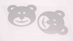 Nažehlovací záplata - medvídek - rozměr 2,5 cm x 2,5 cm