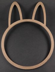 Holzhase - Makramee - Größe 40 cm x 25 cm